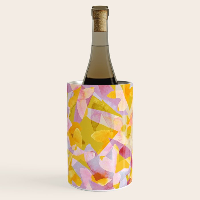 Watercolor Blooms #2 Wine Chiller Gallery Image 1