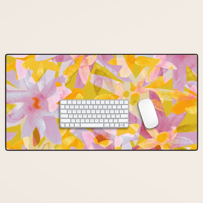 Watercolor Blooms #2 Desk Mat Gallery Image 1