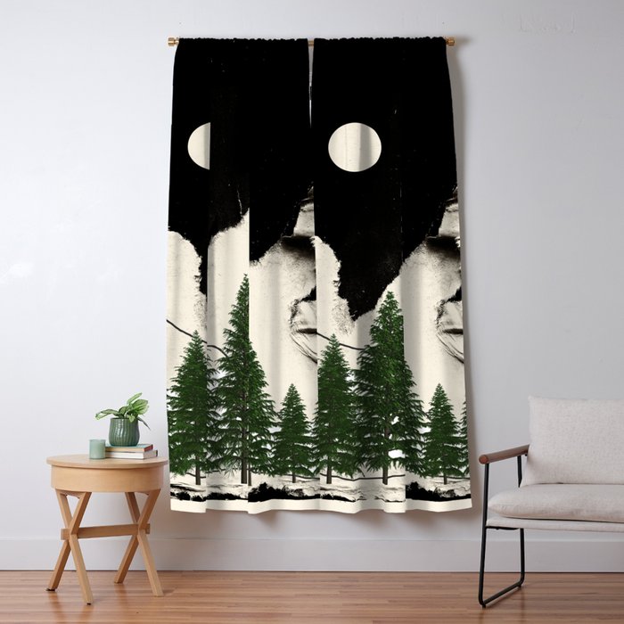 minimal collage/ Forest Window Curtain Gallery Image 5