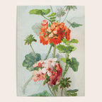 Panneaux de Fleurs  1900 Watercolor Geranium Illustration Poster Gallery Image 4