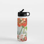 Panneaux de Fleurs  1900 Watercolor Geranium Illustration Water Bottle Gallery Image 1