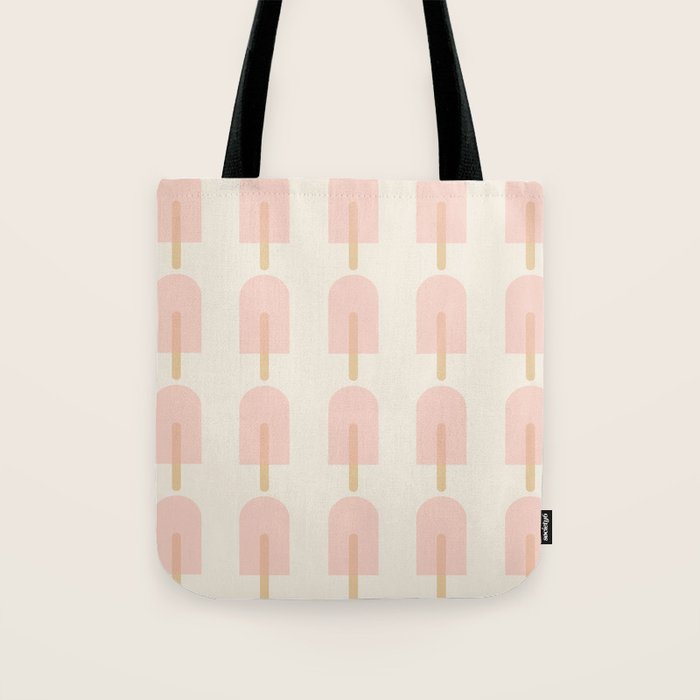 Pink Popsicle Pattern Tote Bag Gallery Image 1
