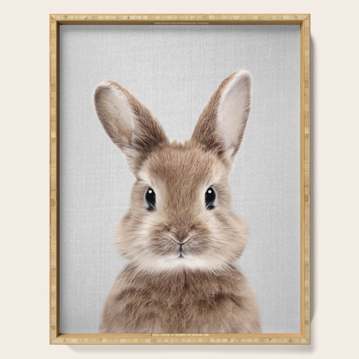 Baby Rabbit - Colorful Serving Tray Gallery Image 1