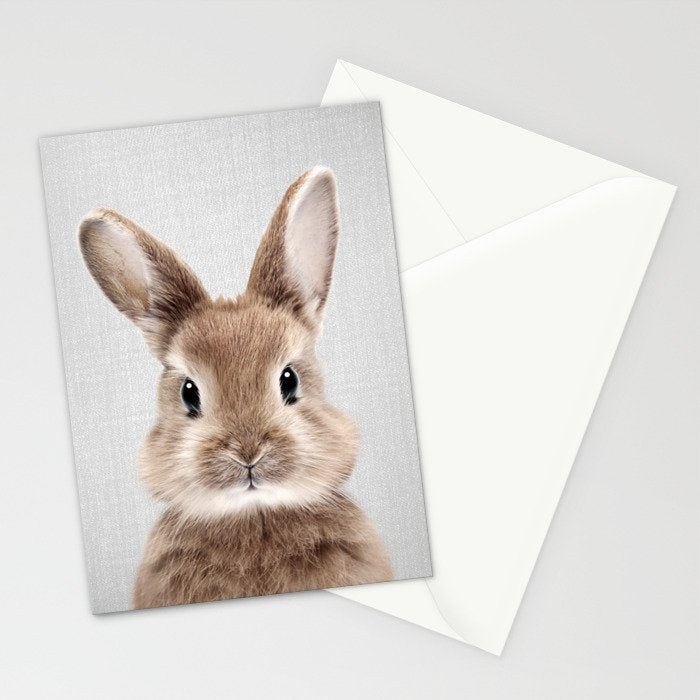 Baby Rabbit - Colorful Stationery Card Gallery Image 2