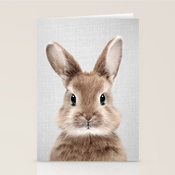 Baby Rabbit - Colorful Stationery Card Gallery Image 2