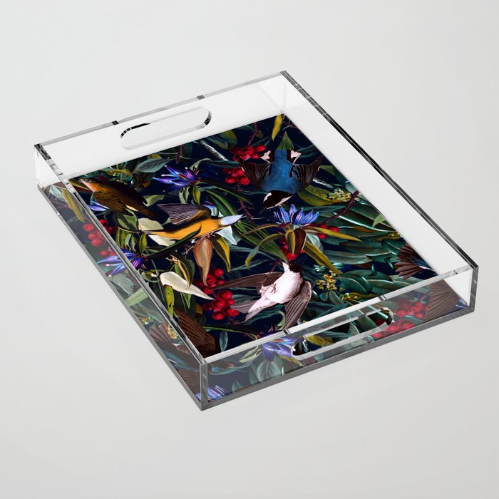 Midnight Birds I Acrylic Tray Gallery Image 1