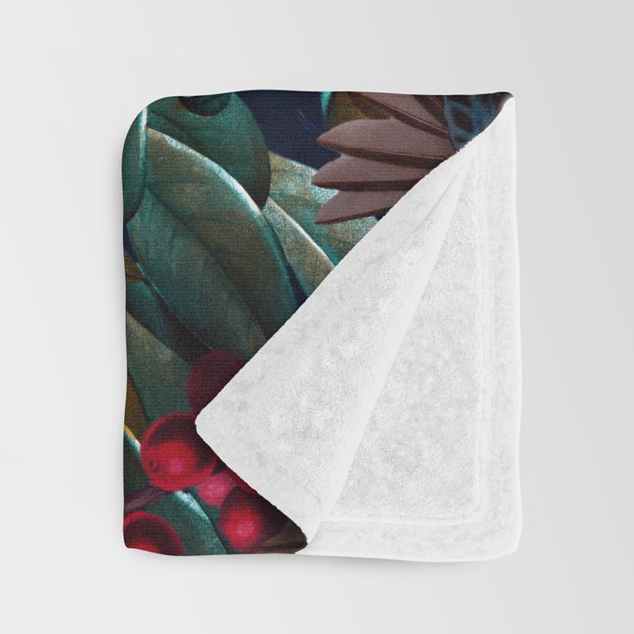Midnight Birds I Throw Blanket Gallery Image 3