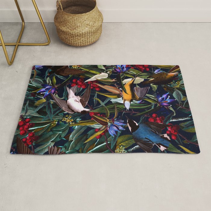 Midnight Birds I Rug Gallery Image 1