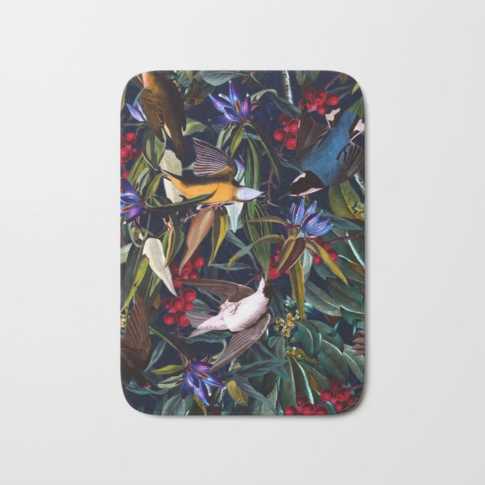 Midnight Birds I Bath Mat Gallery Image 1