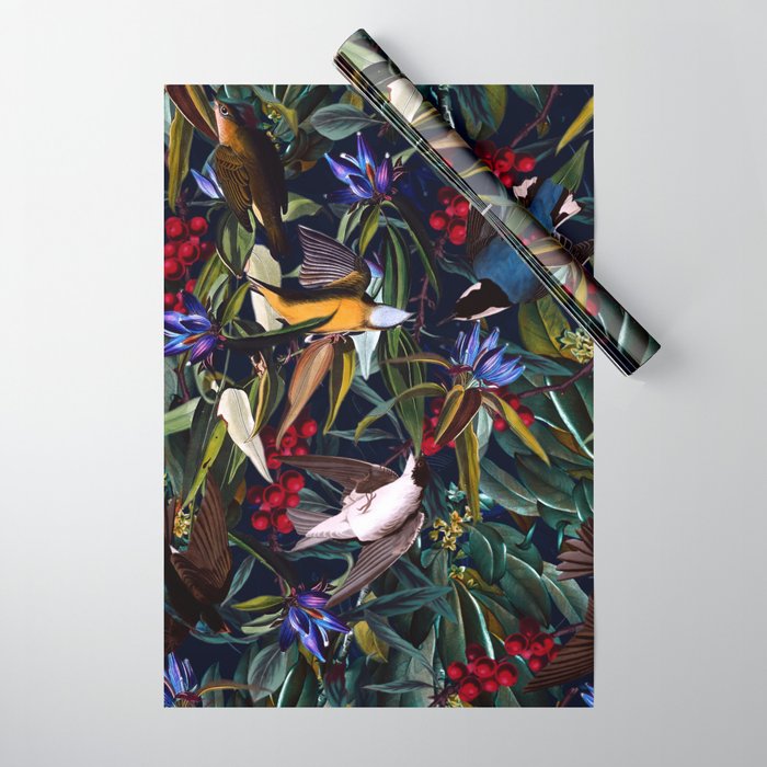 Midnight Birds I Wrapping Paper Gallery Image 1