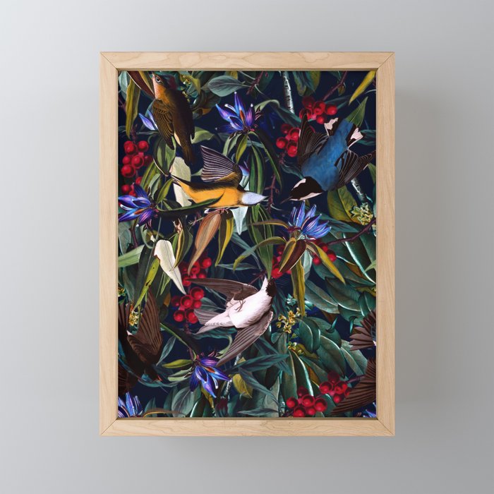 Midnight Birds I Mini Art Print Gallery Image 1
