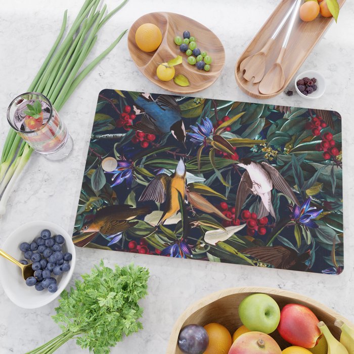 Midnight Birds I Cutting Board Gallery Image 2