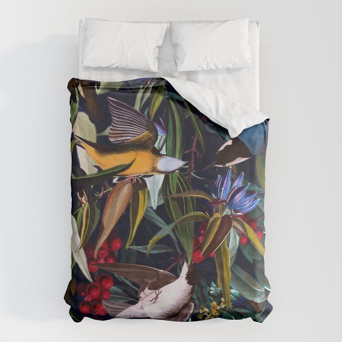 Midnight Birds I Duvet Cover Gallery Image 1