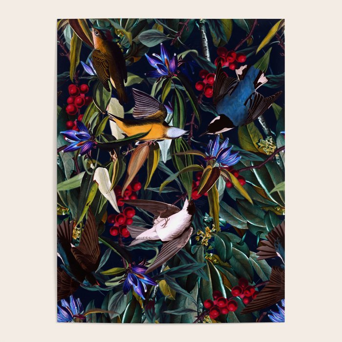 Midnight Birds I Poster Gallery Image 1