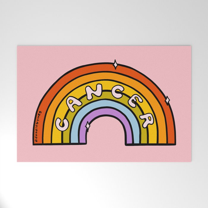 Cancer Rainbow Welcome Mat Gallery Image 1