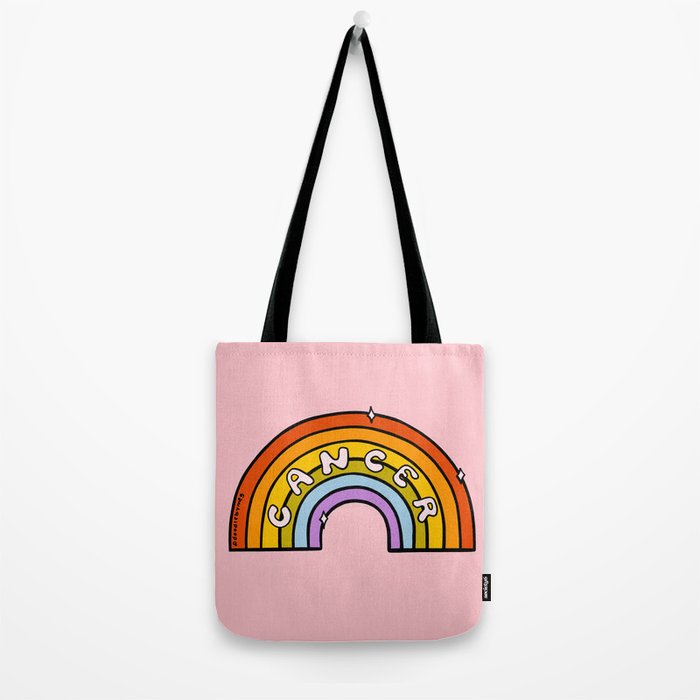 Cancer Rainbow Tote Bag Gallery Image 2