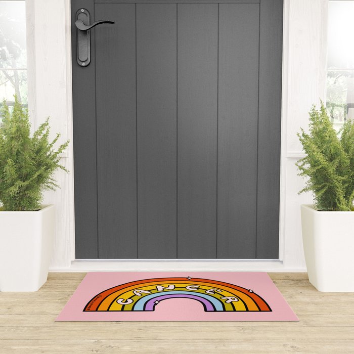 Cancer Rainbow Welcome Mat Gallery Image 3
