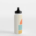 Sun Beach Stripes - Mid Century Modern Abstract Water Bottle Gallery Image 3