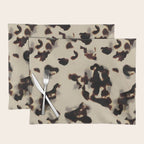 Chic Tortoise Shell on Ivory Placemat Gallery Image 1