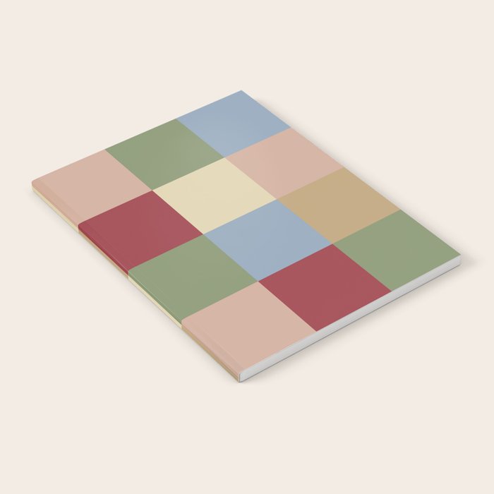 Bold Vintage Checks Pattern - Large XXI Notebook Gallery Image 2