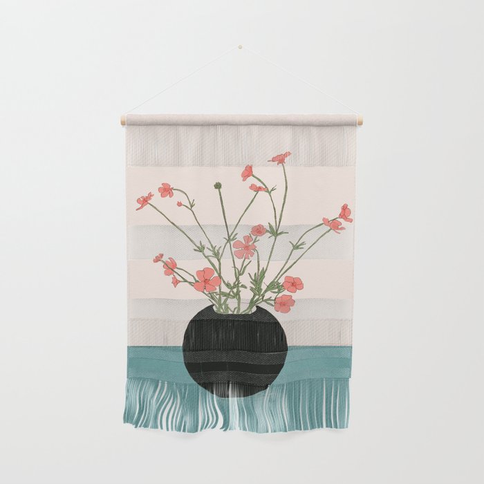 Blooming Wildflowers Rose Wall Hanging Gallery Image 1