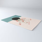 Blooming Wildflowers Rose Rug Gallery Image 3