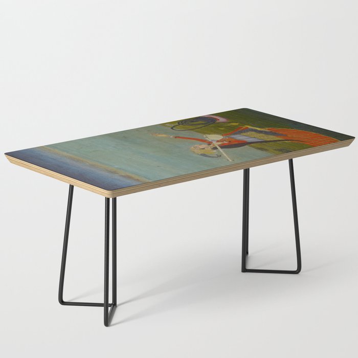 Female Musician Indian Painted Illustration Coffee Table Gallery Image 1