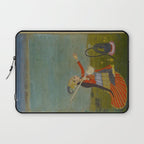 Female Musician Indian Painted Illustration Laptop Sleeve Gallery Image 1