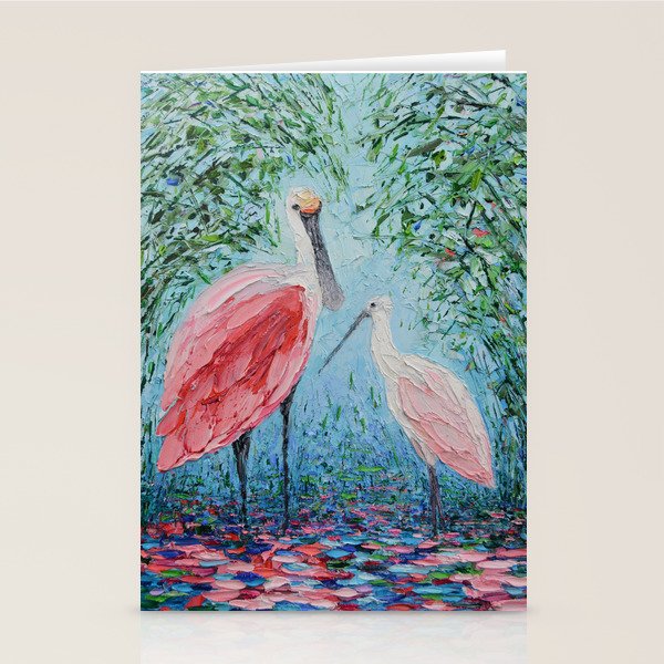 Spoonbill Soiree  Stationery Card Gallery Image 2