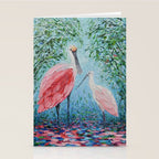 Spoonbill Soiree  Stationery Card Gallery Image 2
