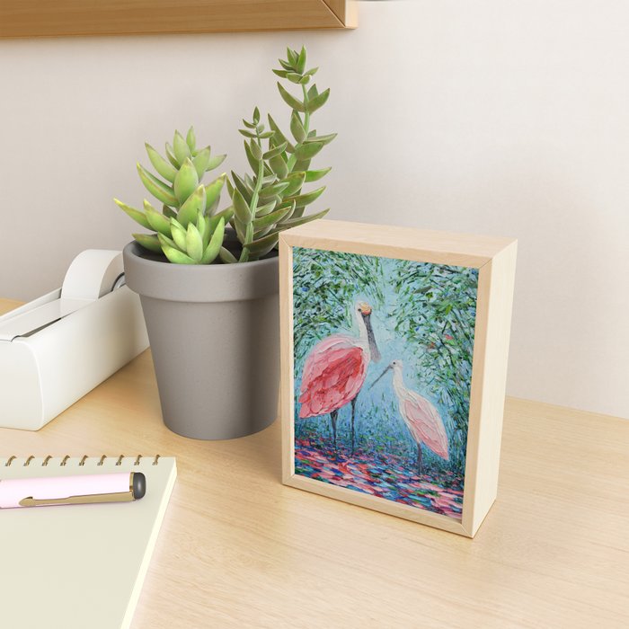 Spoonbill Soiree  Mini Art Print Gallery Image 2