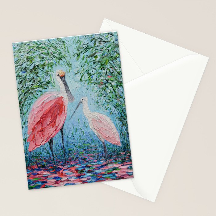 Spoonbill Soiree  Stationery Card Gallery Image 2