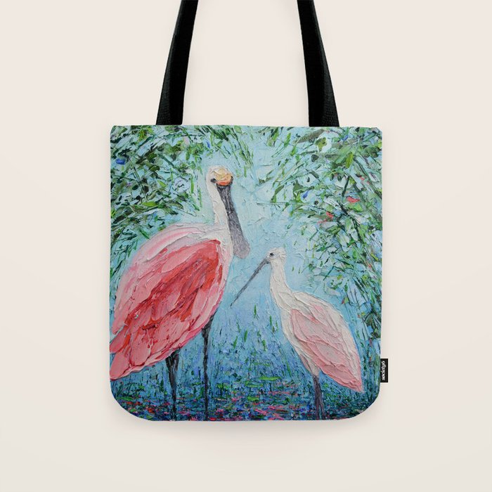 Spoonbill Soiree  Tote Bag Gallery Image 1