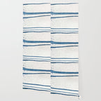 Parallel Universe [horizontal]: a pretty, minimal, abstract piece in lines of vibrant blue and white Wallpaper Gallery Image 2