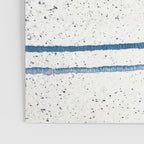 Parallel Universe [horizontal]: a pretty, minimal, abstract piece in lines of vibrant blue and white Poster Gallery Image 3