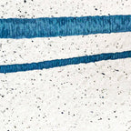 Parallel Universe [horizontal]: a pretty, minimal, abstract piece in lines of vibrant blue and white Coffee Mug Gallery Image 2