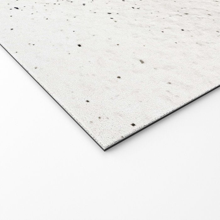 Parallel Universe [horizontal]: a pretty, minimal, abstract piece in lines of vibrant blue and white Welcome Mat Gallery Image 2
