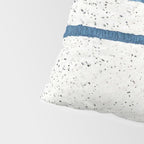 Parallel Universe [horizontal]: a pretty, minimal, abstract piece in lines of vibrant blue and white Pillow Sham Gallery Image 4