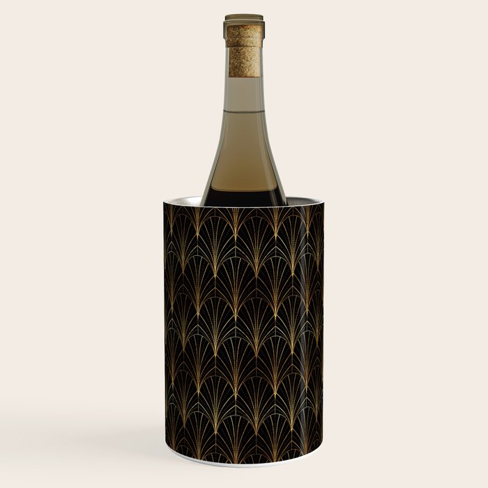 Art Deco Waterfalls // Black Luxe Wine Chiller Gallery Image 3