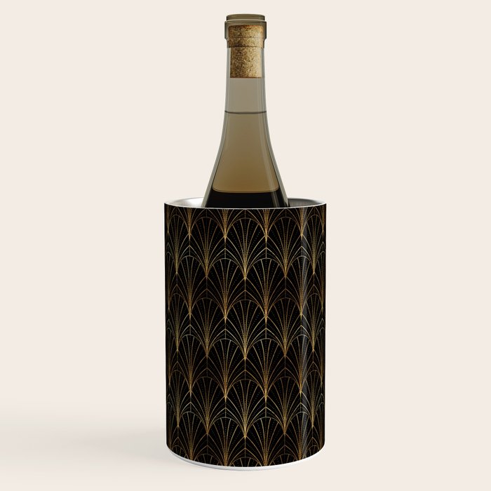 Art Deco Waterfalls // Black Luxe Wine Chiller Gallery Image 2