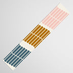 Minimalist Wavy Geometric Pattern in Pink, Gold, and Blue Table Runner Gallery Image 3