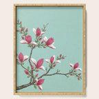 Magnolia : Minhwa-Korean traditional/folk art Serving Tray Gallery Image 1
