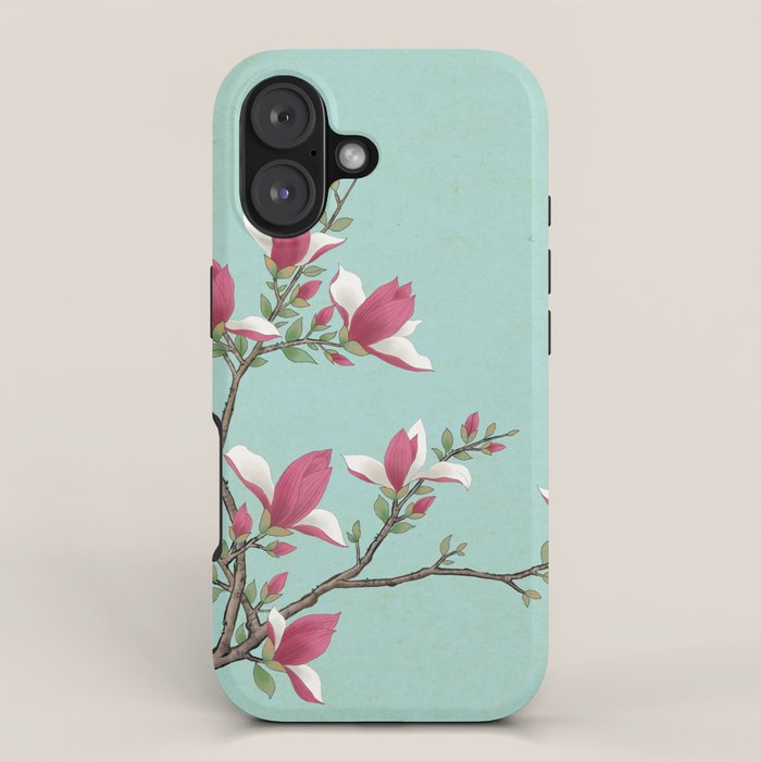 Magnolia : Minhwa-Korean traditional/folk art iPhone Case Gallery Image 1
