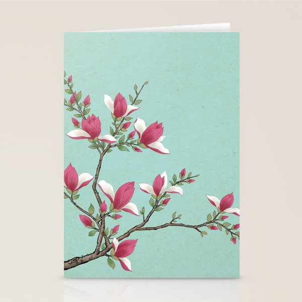 Magnolia : Minhwa-Korean traditional/folk art Stationery Card Gallery Image 2
