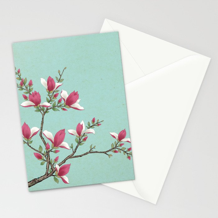 Magnolia : Minhwa-Korean traditional/folk art Stationery Card Gallery Image 2