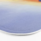 Sunset Over Mountains and River - Sunset in Hood River Bath Mat Gallery Image 3