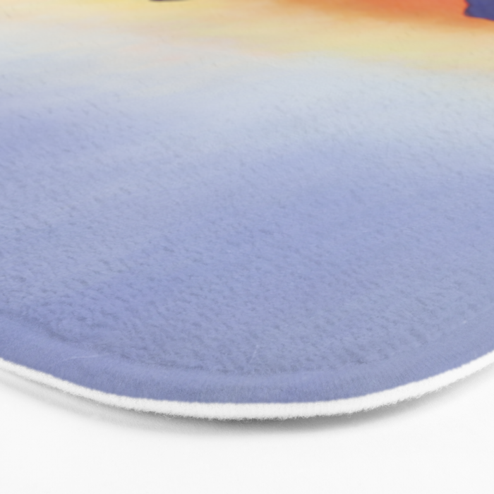 Sunset Over Mountains and River - Sunset in Hood River Bath Mat Gallery Image 3