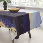 Sunset Over Mountains and River - Sunset in Hood River Tablecloth Gallery Image 3