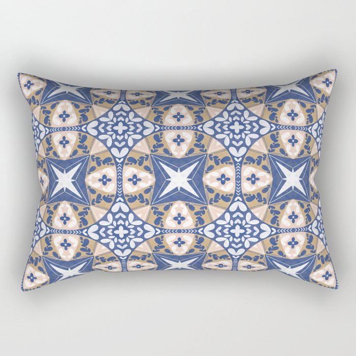 Nature Circular Tiles PB Rectangular Pillow Gallery Image 1