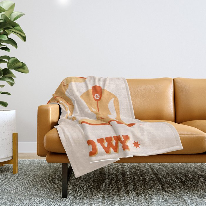 Howdy Cowboy Boots Throw Blanket Gallery Image 1